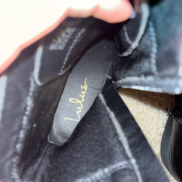 LULU’S Bellah Black Lace-Up Combat Boots - Picture 7 of 8